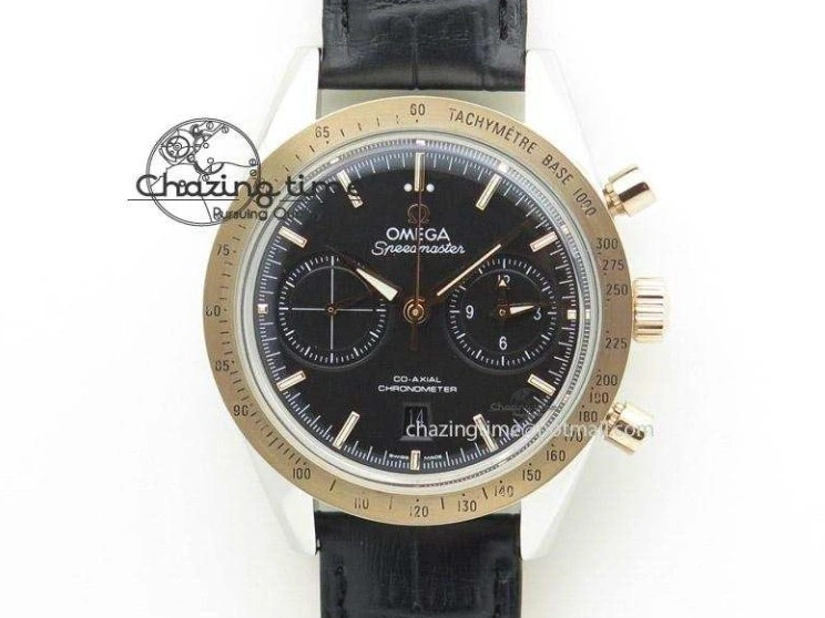 0320 Sophisticated Planet Ocean Master Chronometer Chrono SS OM 1:1 Best Edition Orange On SS Bracelet A 8156